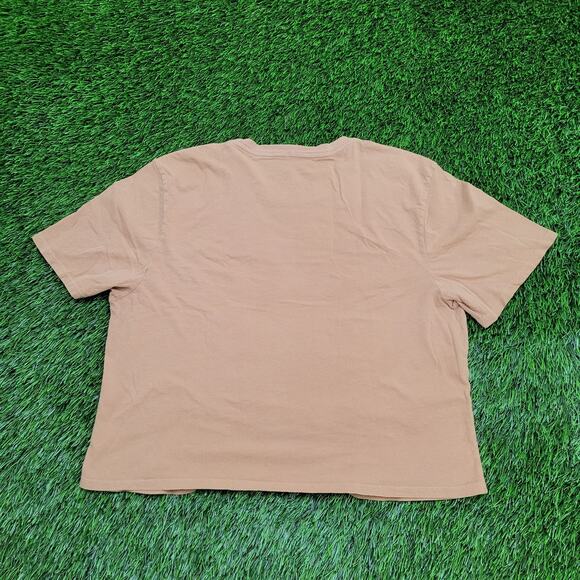 ACDC Crop-Top Shirt Women Medium 19x18 Highway-to-Hell Brown - Picture 4 of 12